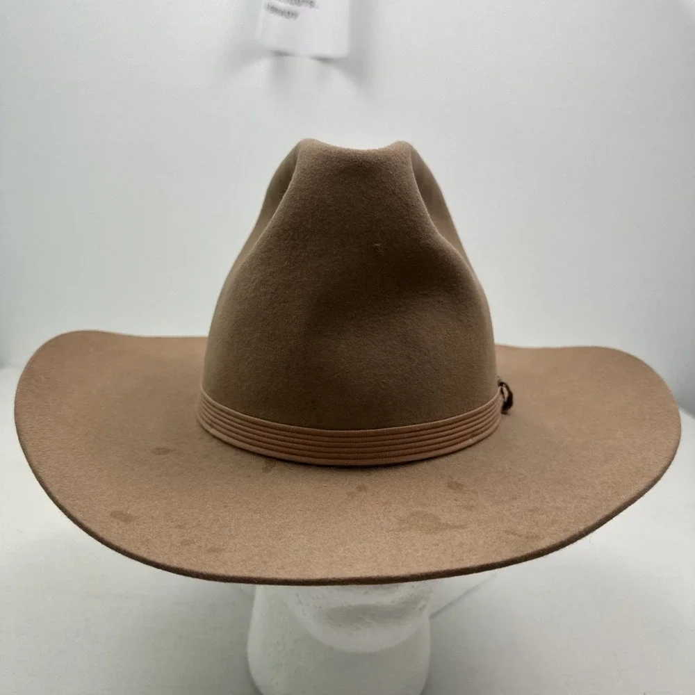 Vtg Resistol XXX Beaver Felt Cowboy Hat 7 1/8 Canyon Self Conforming Long Oval